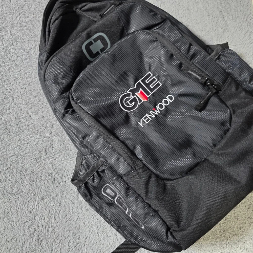 Ogio Laptop Backpack Black GME Kenwood Embroidered Tech Travel Bag